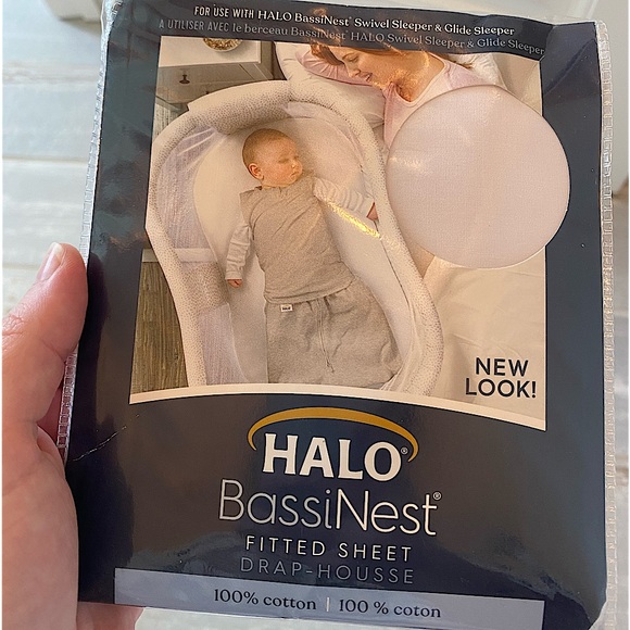 Halo Bedding Nwt Halo Bassinest Fitted White Sheet Poshmark